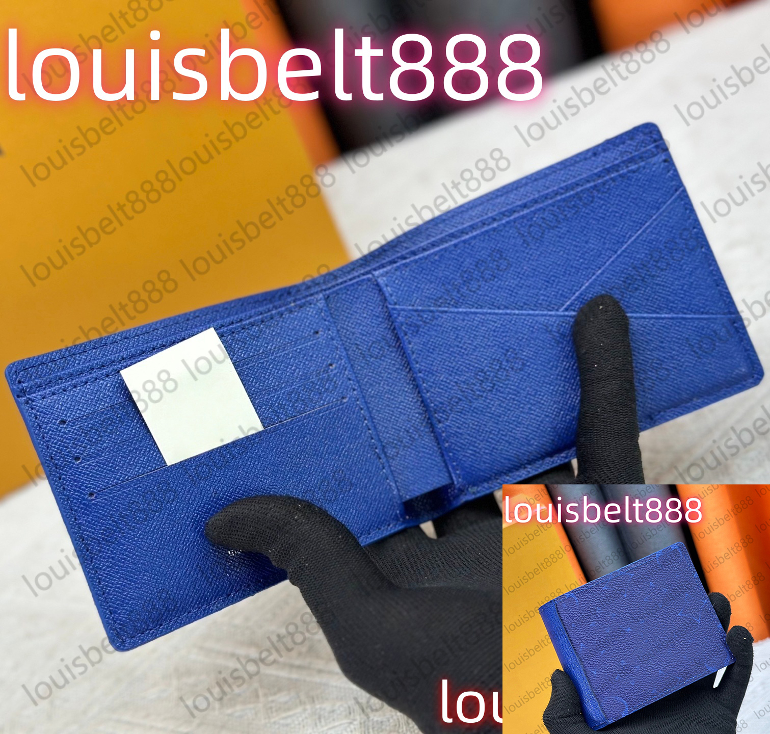 Designer Men's Wallet Leather Credit Card Holder High Quality Classic Cash Clip Coin Pocket Purse Business Double Fold Bestselling Wallets with box Free Shipping