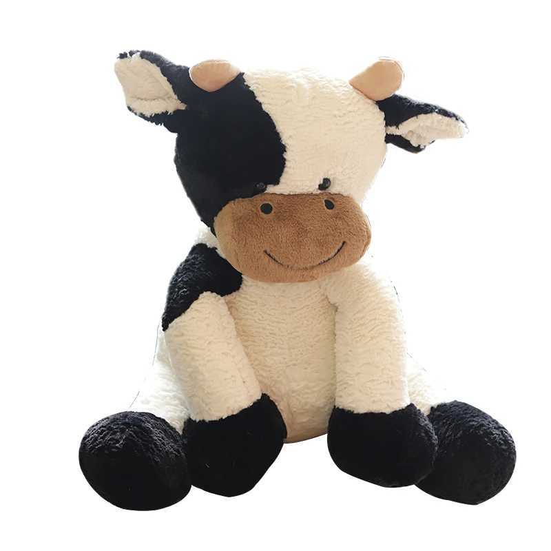 Cute Sitting Milk Cow Cartoon Plush Toy New Design Lifelike Cattle Plushie Doll Kawaii Room Decor Stuffed Toys For Children C250925