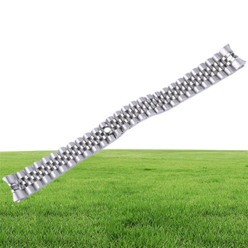 For Datej 36mm20mm Datej 41mm 21mm 316L Stainless Steel Jubilee Silver Gold Wrist Watch Band Strap Bracelet Solid Screw Links3813070306U