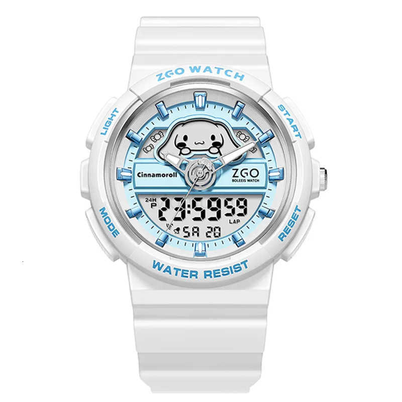 Sanrio Hello Kitty Watch Cinnamoroll Luminous Waterproof Alarm Clock Sports Women Girls Electronic Watches Kids Birthday Gifts L250925
