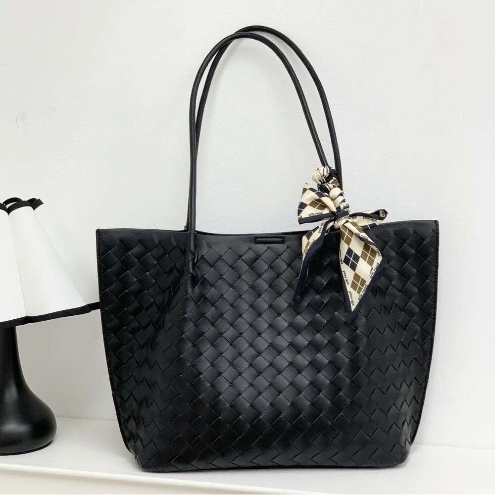 Luxury bag Large Capacity Tote Handheld Underarm Genuine Leather Mother-Daughter Single Shoulder Woven Bag Z260124