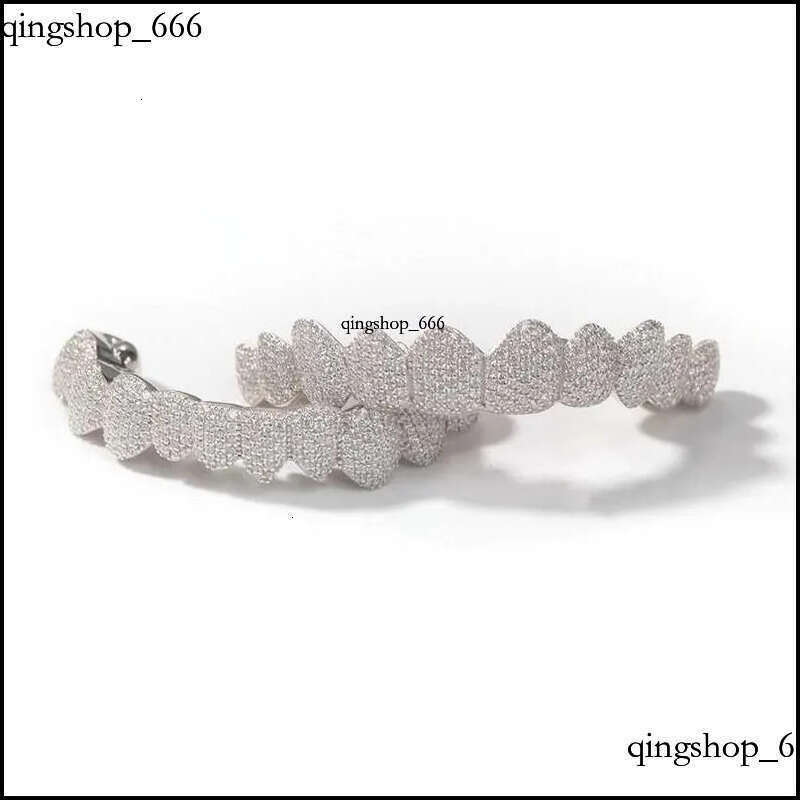 Grillz Dental Grills Exclusive Customization Moissanite Teeth Iced Out Hop Sier Decorative Braces Real Dia