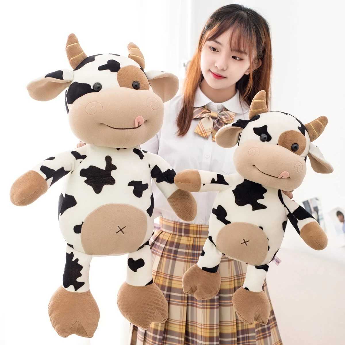 2020 New Plush Cow Toy Cute Cattle Plush Stuffed Animals Cattle Soft Doll Kids Toys Birthday Gift for Children C250925