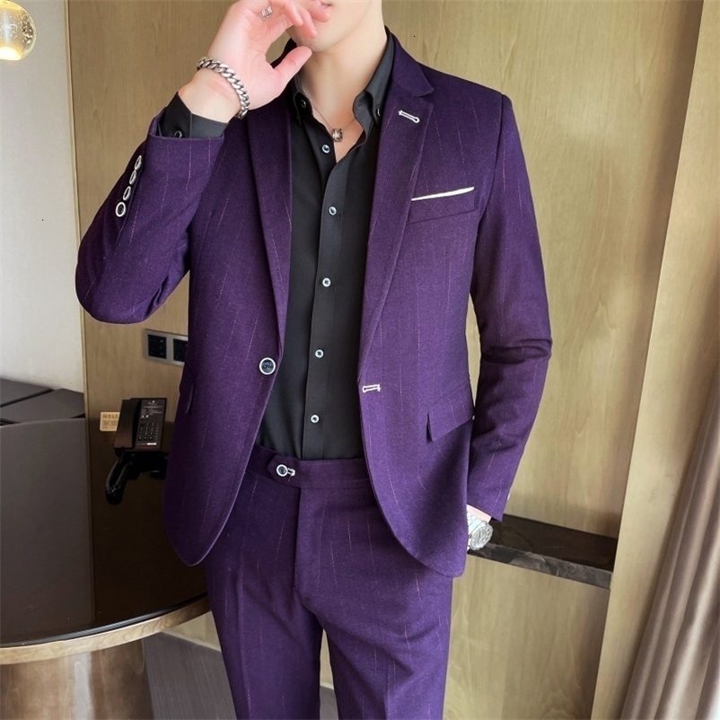 Men's Suits Blazers Men's S-5XL High Quality Suit Business Gentleman Fashion Comfortable Casual Professional Formal Wedding Banquet Suit Dre