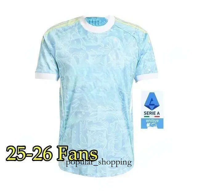 2025 2026 YILDIZ Soccer Jerseys DI MARIAKEAN VLAHOVIC MILIK DANILO LOCATELLI POGBA BREMER RABIOT Away Football Shirt Fans Player Kids Kits Men666 Ca9