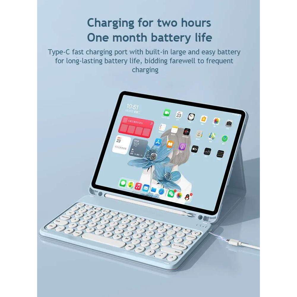 Covers For Keyboard Case for iPad 9th 10th 10.9 Generation Pro 12.9 11 Inch Air 5 4 2022 10.2 8th 7th Magic Funda