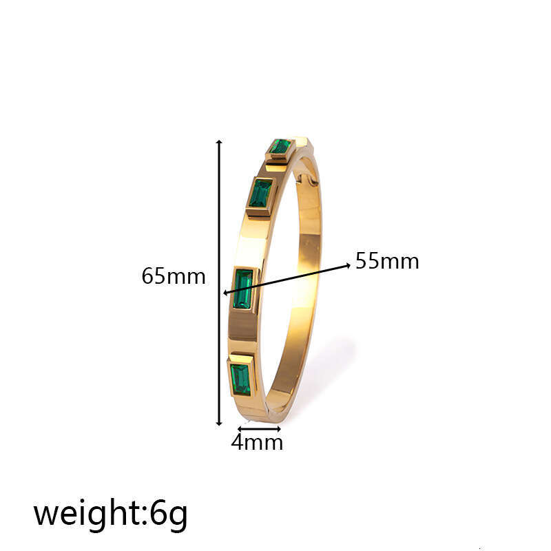New Rainbow Color White Zircon Bracelet Fresh Accessories Women Design Non-Fading Light