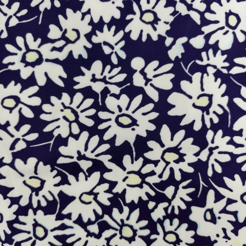 Women's Autumn New Floral Printed Midi Dress Milk Silk Casual Versatile Half - Sleeve Dress-YL25258