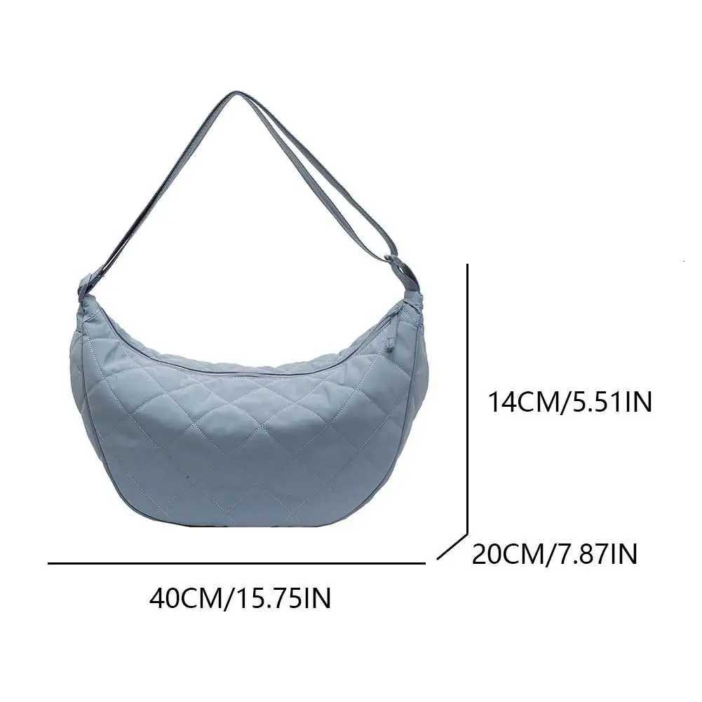 Women Simple Dumpling Handbag Diamond Lattice Padding Satchel Bag Adjustable Strap Fashion Quilted Sling Bag Female Commute Bag Z250918