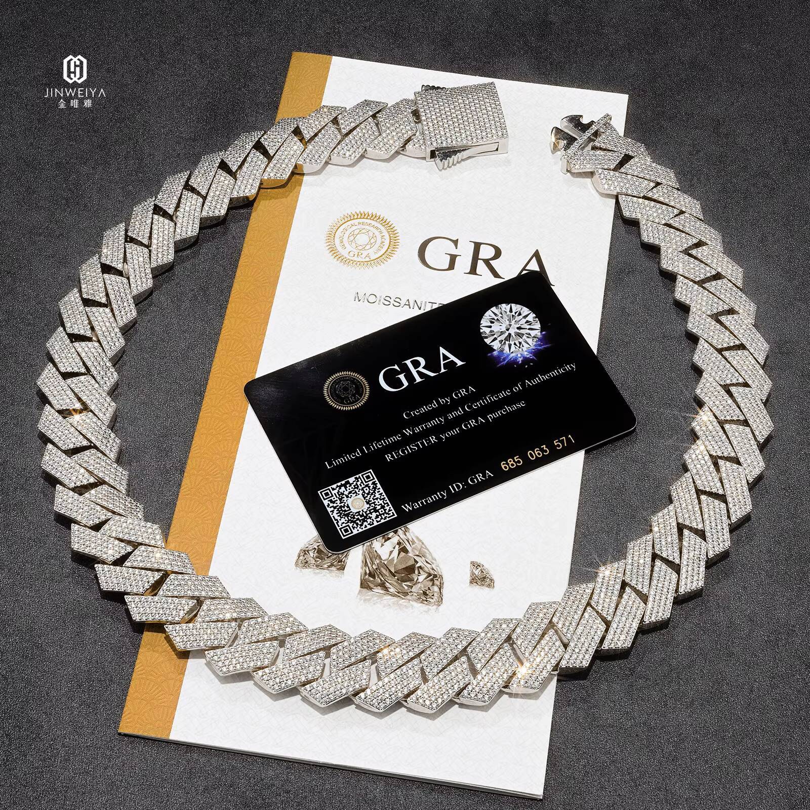 High Jewelry Mens VVS Moissanite Necklace 925 Silver 15mm 18mm Cuban Link Chain Iced Out Style