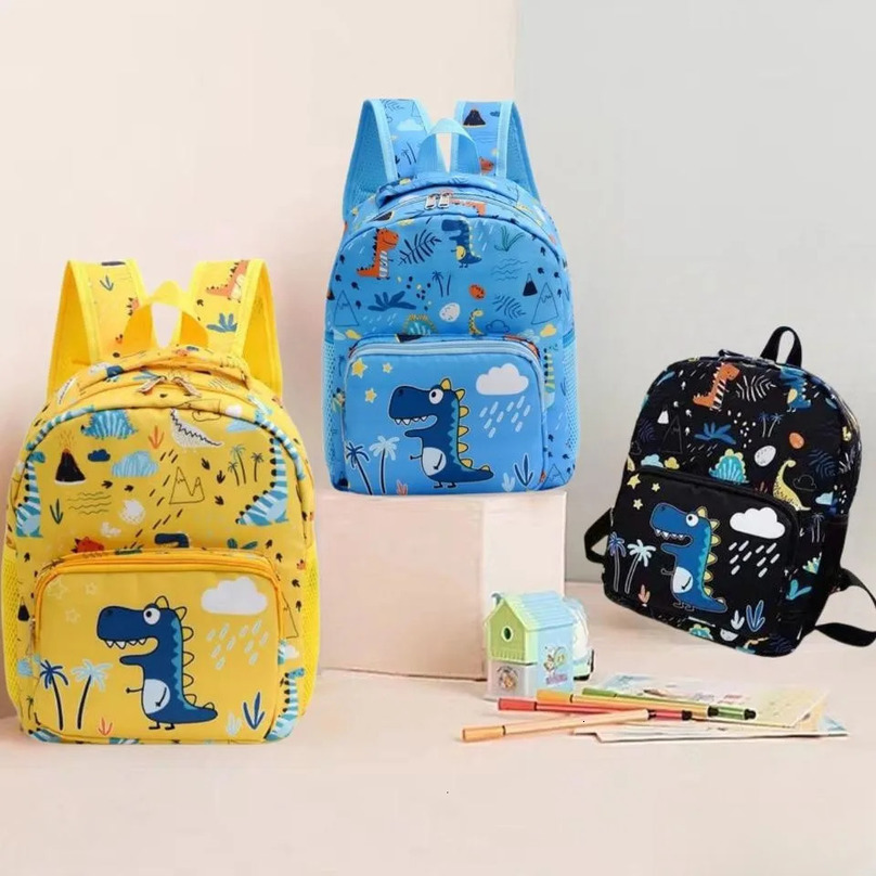 Lightweight Dinosaur Print School Backpack For Preschool Boys And Girls 250514