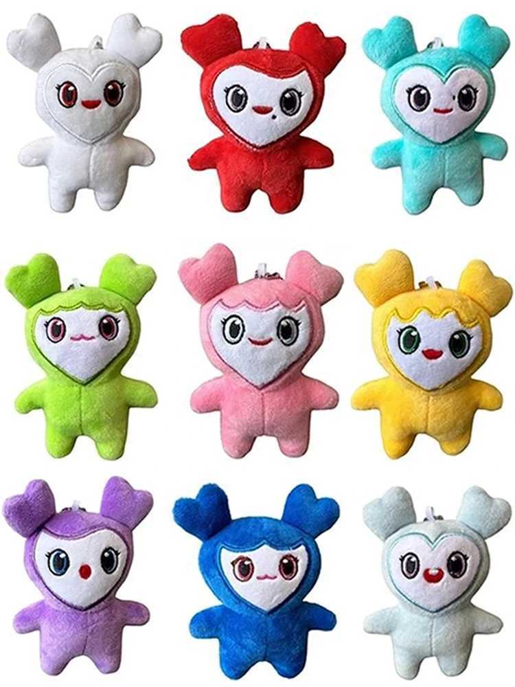 9PCSlot Lovelys Plush Korean Super Star Plush Toy Cartoon Animal TWICE Momo Doll Keychain Pendant for Fans Girls Birthday Gifts C250925