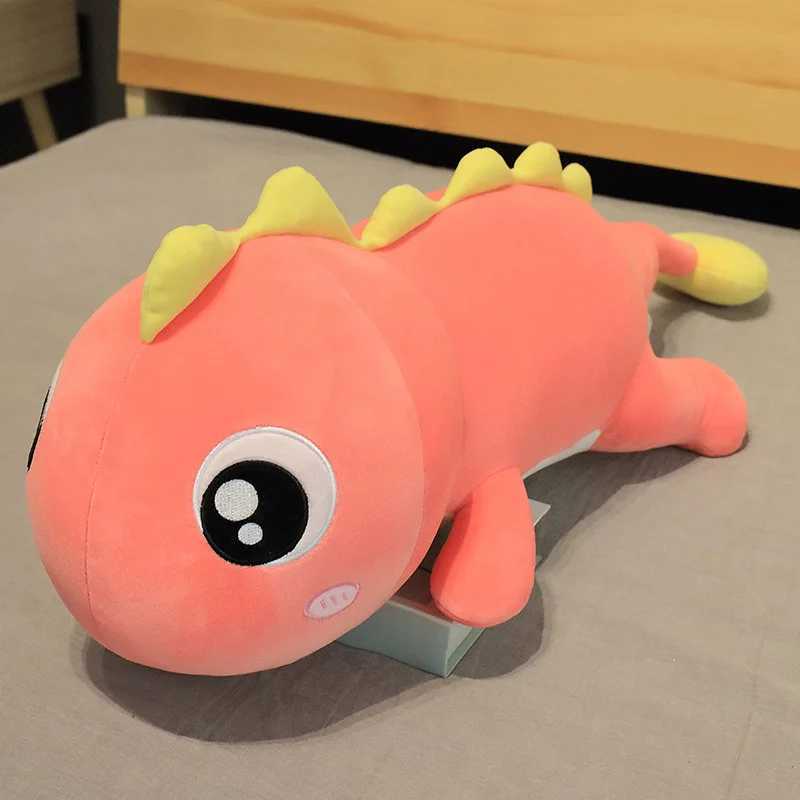 60cm Giant Dinosaur Stuffed Plush Toys Doll Pillow Sleeping Kawaii Big Decoration Animal Doll soft Pillow For Kids Birthday Gift C250925