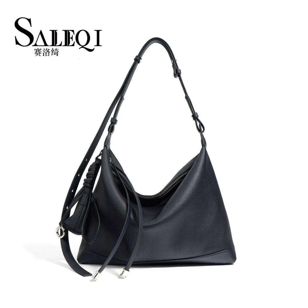 Genuine Leather Niche Large Capacity Commuter Tote Designer High Quality Shoulder Underarm Bag Fashion Handbag Female Suotong0917