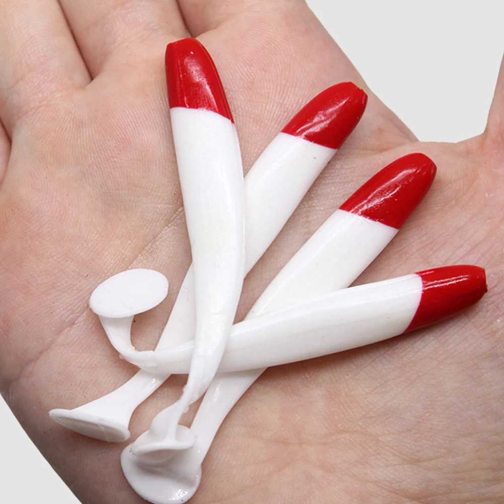 10pcs Soft Lure 5579cm Silicon Swimbaits isca Artificial Worm Soft Bait Fish Wobbrs Bass Carp Flying Fishing Lure T Tail W250926