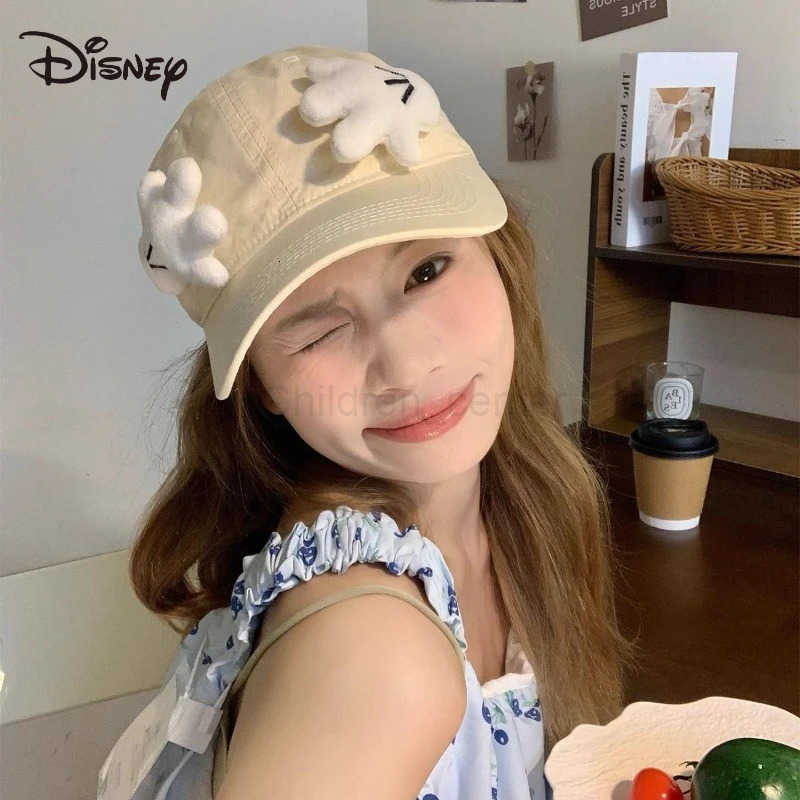 Disney Mickey Mouse Baseball Hat Kawaii Cartoon Anime Embroidery Accessories Sunscreen Duck Tongue Hat Girl Decoration Gift H250926