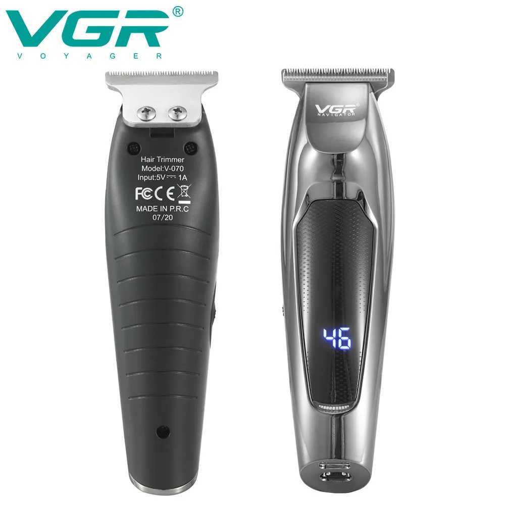 070 Hair Trimmer Professional Hair Clipper LED Display Hair Cutting Machine for Men Rechargeable Mini Mens Hair Trimmer R250926