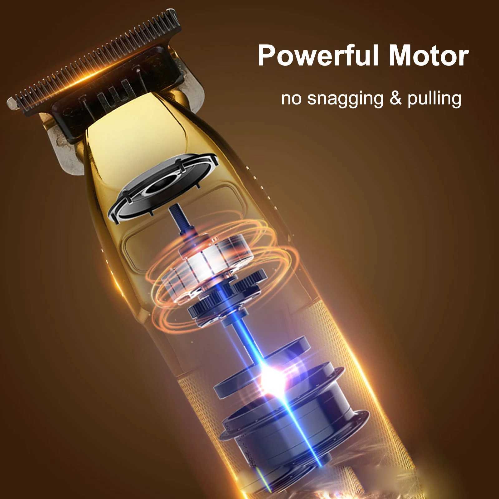 Professional Hair Trimmer For Men Barber Rechargeable Hair Clipper Cordless Hair Cutting Powerful Machine Hair Beard Trimmer R250926