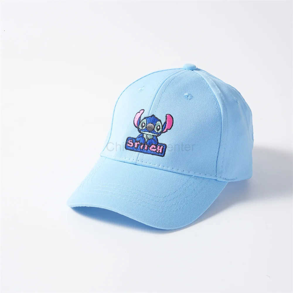 Disney Stitch childrens baseball cap boys and girls cute cartoon embroidered baseball cap kids cartoon sun hat H250926