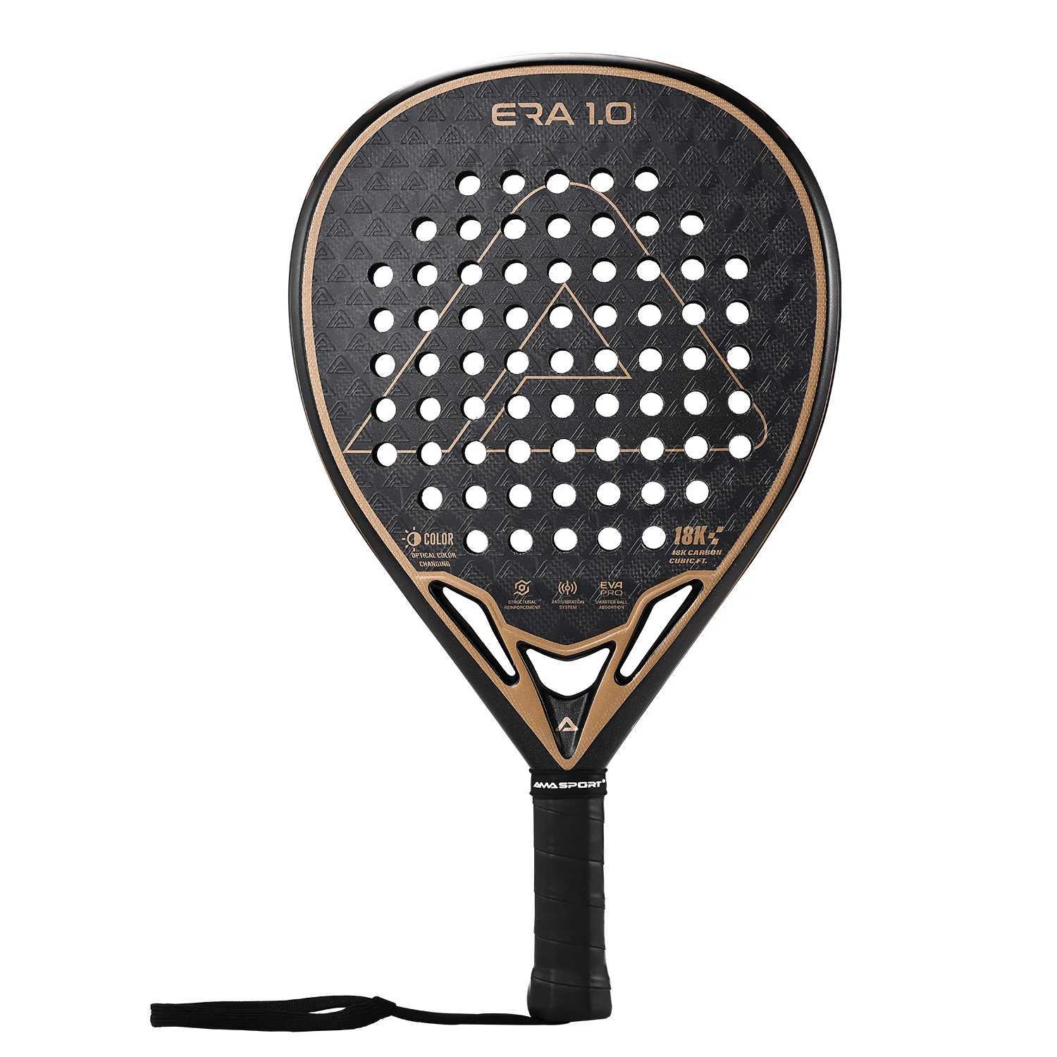AMASPORT 18K Carbon Cubic Padel Racket Diamond Shape with 3DTextured Surface Smarter System for Enhanced Control Padel Racquet J250926