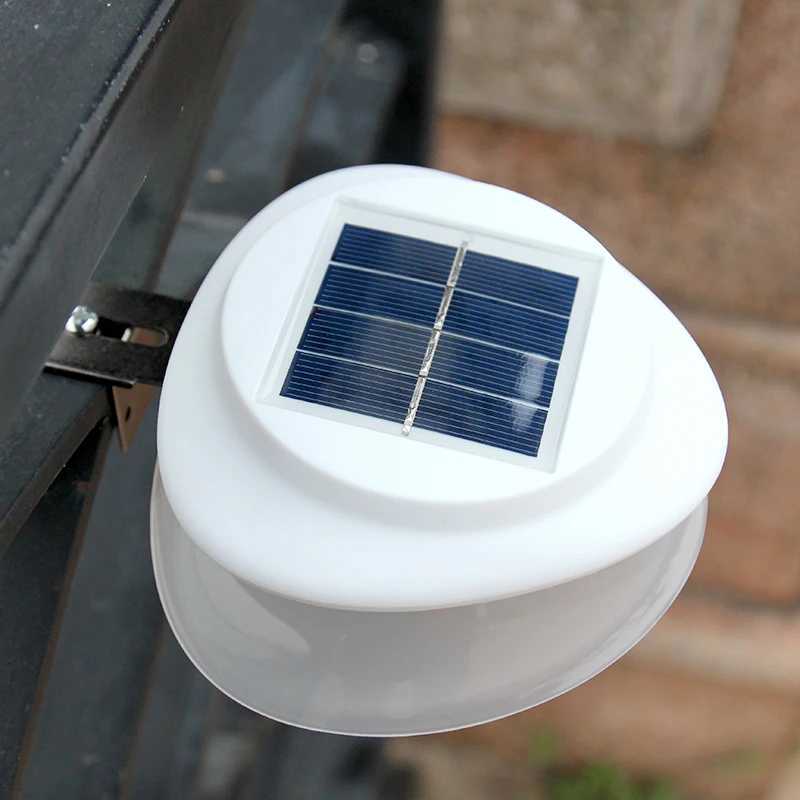 DENGSUM 9 LED UFO Solar Street Lights Home Outdoor Lighting Garden Fence Bar Lights LED Garden Lights C250925