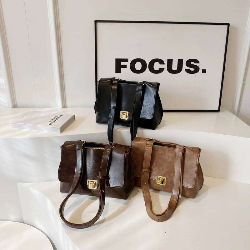 Retro Cross Body For Women Soft PU Leather Flap Shoulder Tote Bag Latest Fashion Designer Messenger Bags