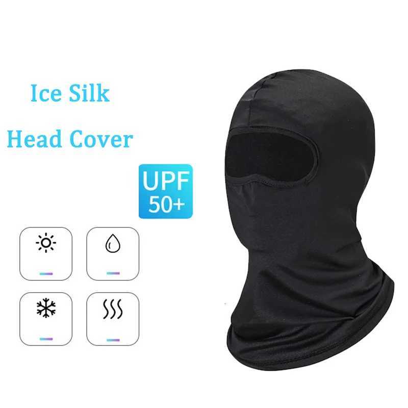 Sunscreen Balaclava Icethread Full Face Scarf Mask Tactical Motorcycle Wind Face Cover Bicycle Cycling Headgear Men Z250926