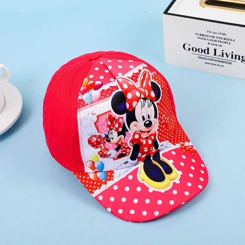 Disney Baby Baseball Hat Kids Boys Sun Mickey Minnie Cap Summer Baby Sun Hat Soft Children Peaked Cap Infant Adjustable Visor Cap H250926