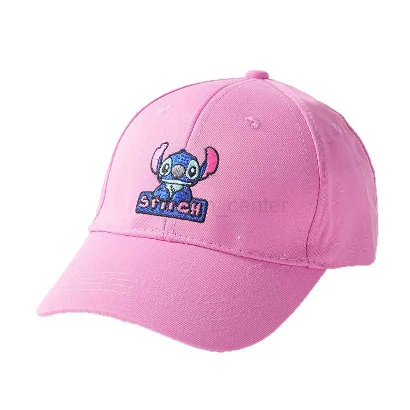 Disney Stitch childrens baseball cap boys and girls cute cartoon embroidered baseball cap kids cartoon sun hat H250926