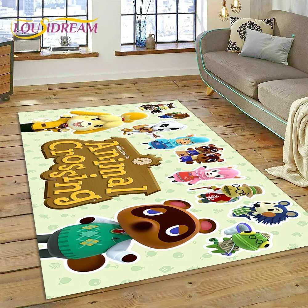 Cute Animal Crossing New Horizons Cartoon Carpet Rug for Bedroom Living Room Home Sofa DecorationKid Game Large Decor Floor Mat C250926