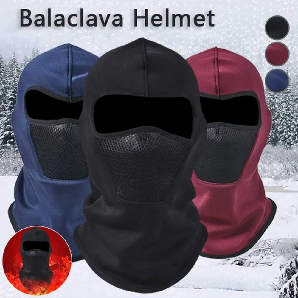 Winter Motorcycle Balaclava Full Face Mask Warm Outdoor Sports Cycling Ski Fishing Hunting Windproof Fleece Scarf Bandana Z250926