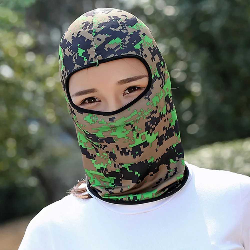 Cool Balaclava Ice Silk Cycling Full Face Sun AntiUV Protection Sports Face Cover Headwear Bike Motorcycle Mens Hat Z250926
