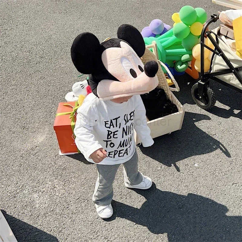 Disney Mickey Mouse Minnie Actors Headgear Childrens Cosplay Hat Cartoon Plush Kids Birthday Christmas Gifts H250926