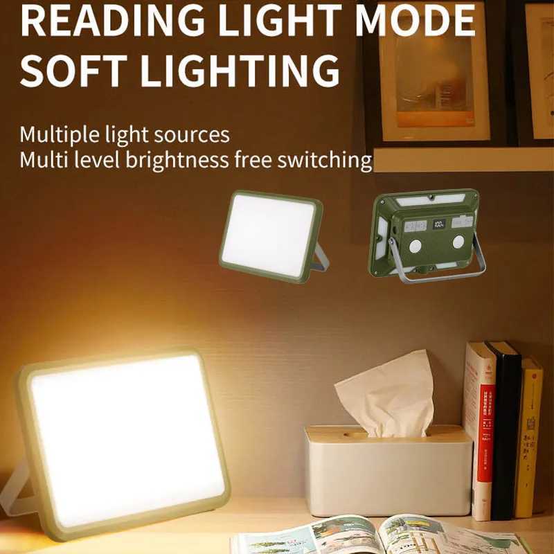 Rechargeable Magnetic Work Light Rechargeable Camping Lamp Super Bright Outdoor Emergency Torch Lights Builtin 4000mAh Battery C250925