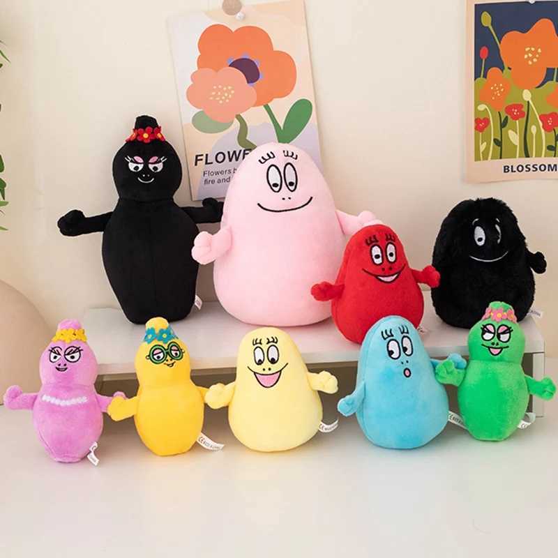 9pc Cartoon Barbapapa Plush Toys Soft Stuffed Dolls For Baby Kids Comfort Gift Toys Home Decor Girls Children Birthday Gifts Y250925