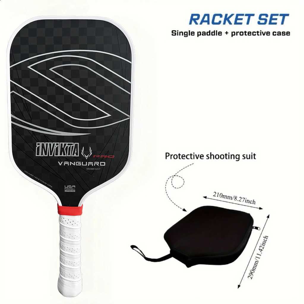 Free racket cover 12K Pickleball Paddle 16mm polymer honeycomb core enhanced spin and power nonslip tape edge protection J250926
