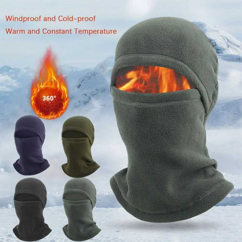 Polar Fleece Mens Balaclava Winter Hat Beanies Warmer Windproof Full Face Ski Mask s Men Bonnets for Women Man Z250926