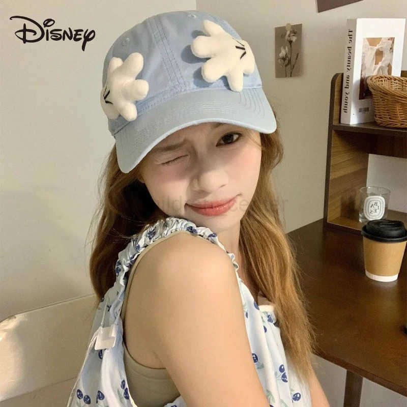 Disney Mickey Mouse Baseball Hat Kawaii Cartoon Anime Embroidery Accessories Sunscreen Duck Tongue Hat Girl Decoration Gift H250926
