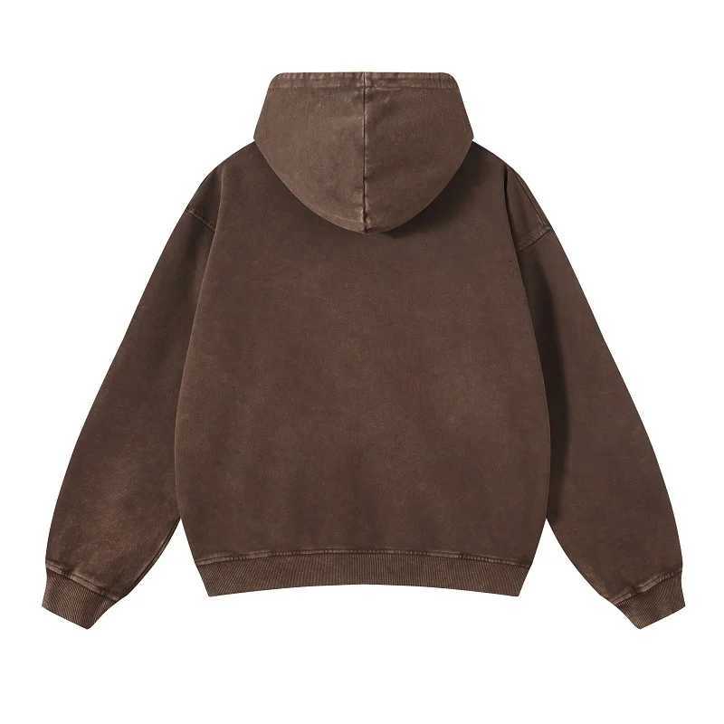 Heavyweight High Street Washed 520G Hooded Sweatshirt Vintage Dark Loose Oversized Unisex Hoodie1 D250926