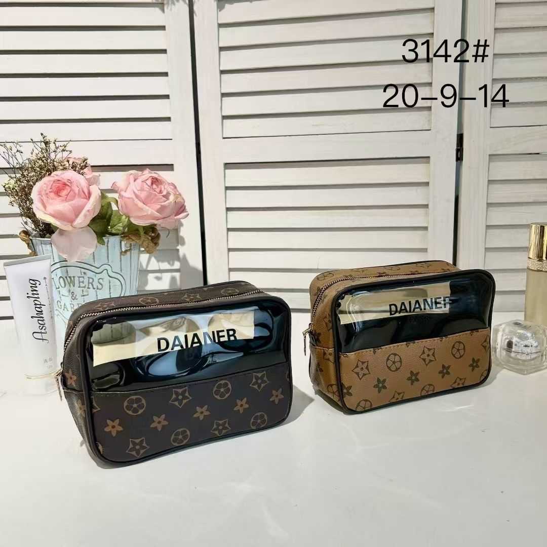 luxcury Women's Large Size Clear Makeup Organizer - Durable Cosmetics Holding Tote