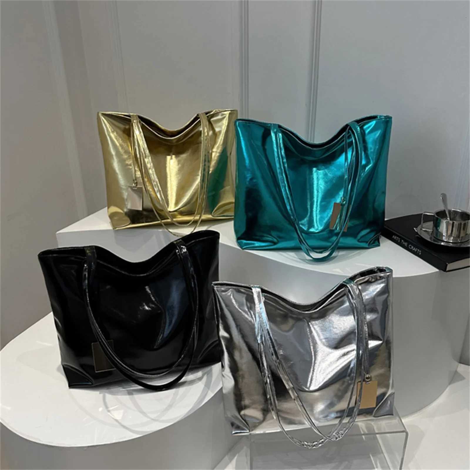 2024 New Fashion Women Shoulder Bag Trendy Large Capacity PU Leather Handbag Solid Lightweight Tote Z250926