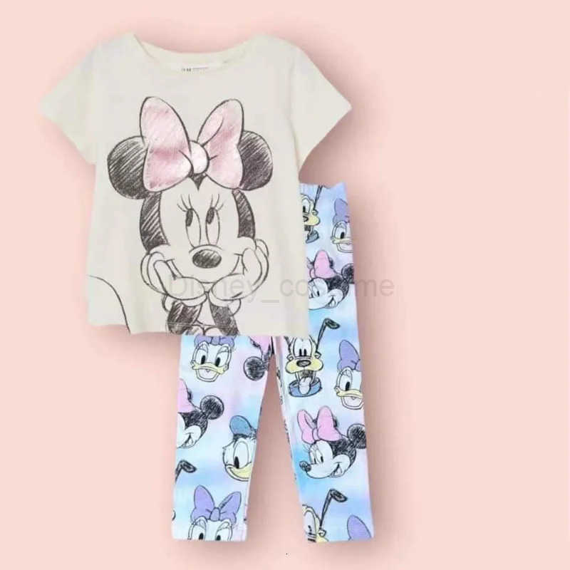 Disney Cute Baby Girls Kids Clothing Minnie Girls Clothes Sets Baby Clothes Set 010year Years Old H250926