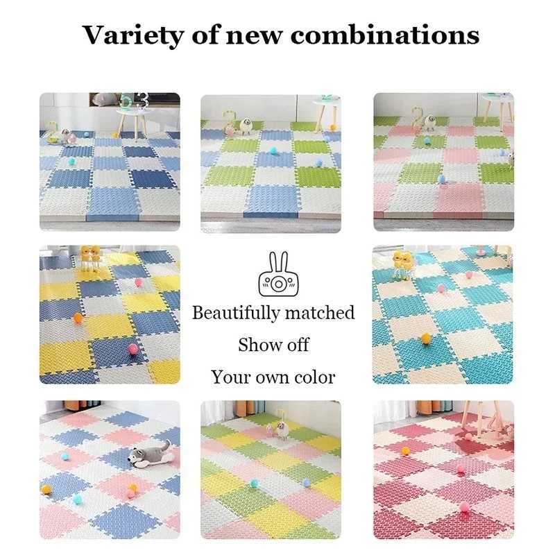 25cm Thick Mats for Kids Childrens Foam Floor Childrens Stitching Crawling Climbing Home Bedroom Living Room Tatami Play Mats C250926