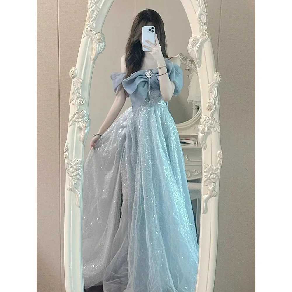 15 quinceanera dresses One shoulder evening gown with a light luxury niche highend adult gift fluffy dress and formal attire Z250926