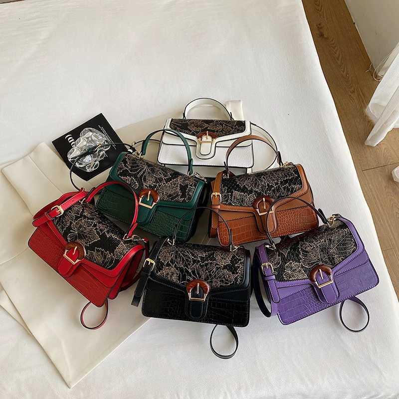 Mini Small Square Bag Luxury Purple Shoulder Bag For Women Crocodile Pattern Crossbody Bag Soft Top Handle Tote Designer Handbag Z250926