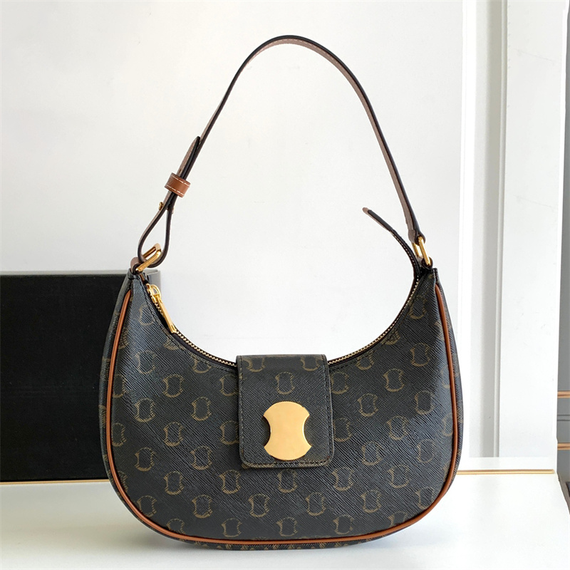 High quality handbag Leather AVA Underarm bag Luxury Designer bags Womens mens crossbody Shoulder bag Fashion half moon Evening bag lady Clutch tote bag Wallets