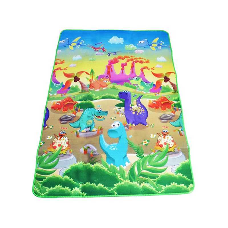 Baby Play Mat Doubel Sided Animals Kids Rug Educational Toys for Children Soft Floor Toddler Crawling Carpet Game Activity Gym C250926