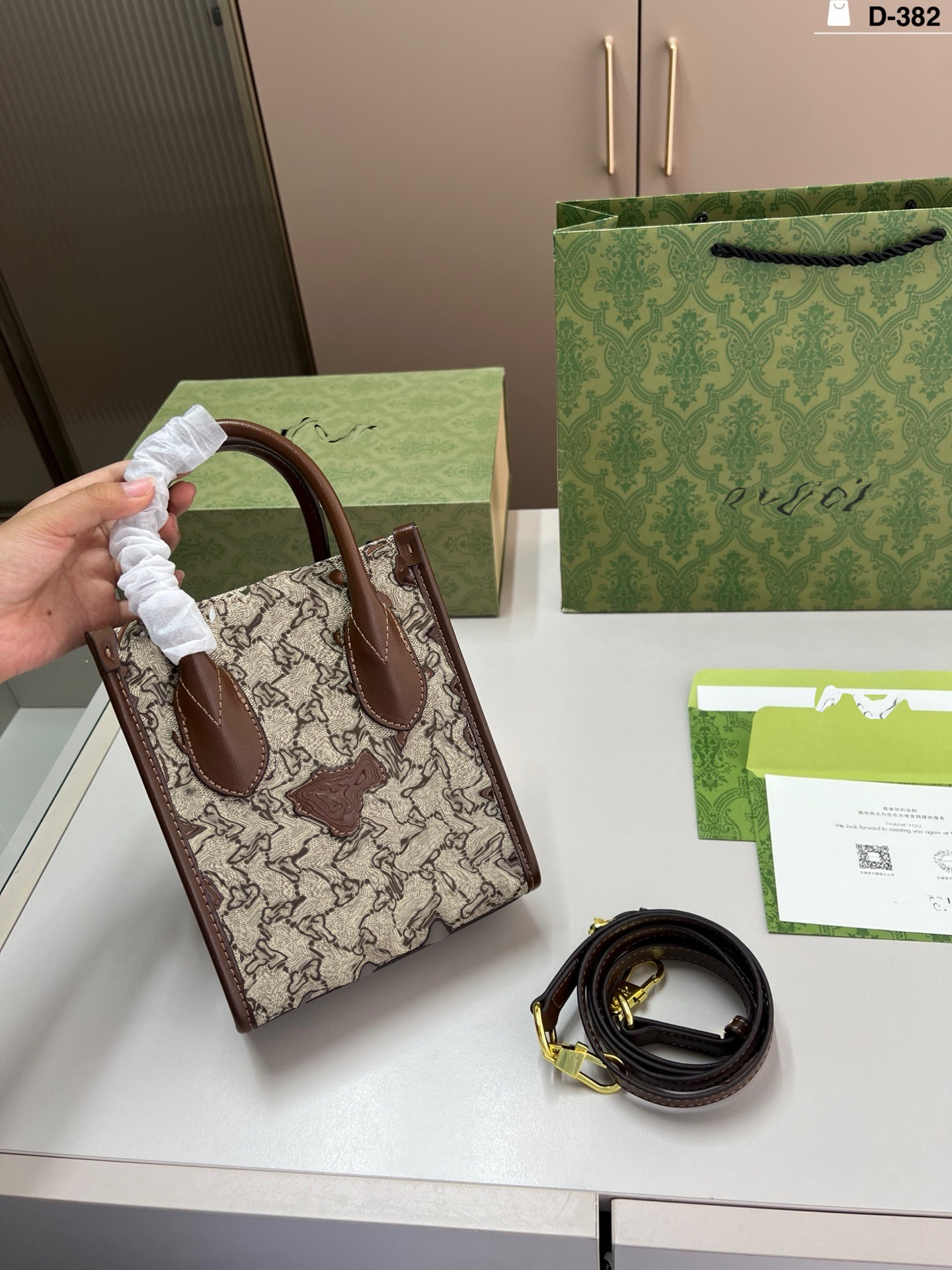 designer genuine leather Bag women's new printed large capacity Tote bag commuter single shoulder crossbody bag for women tote bag