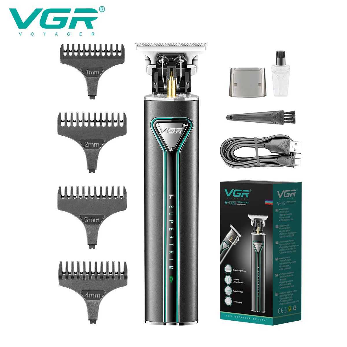 T9 Hair Clipper Metal Hair Trimmer Professional Beard Shaver Rechargeable Haircut Machine Cordless Trimmer for Men New V009 R250926