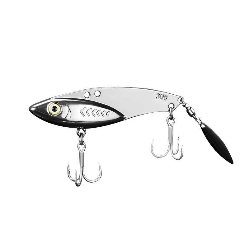 PD Fishing Gear Lua bait vib fishing bait metal sequins fake bait 730g long cast blood groove hook spinning noise silverfish W250926